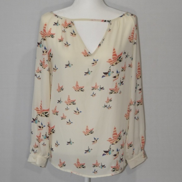 Urban Outfitters Tops - Sheer Flowy Sparrow Blouse Sz S